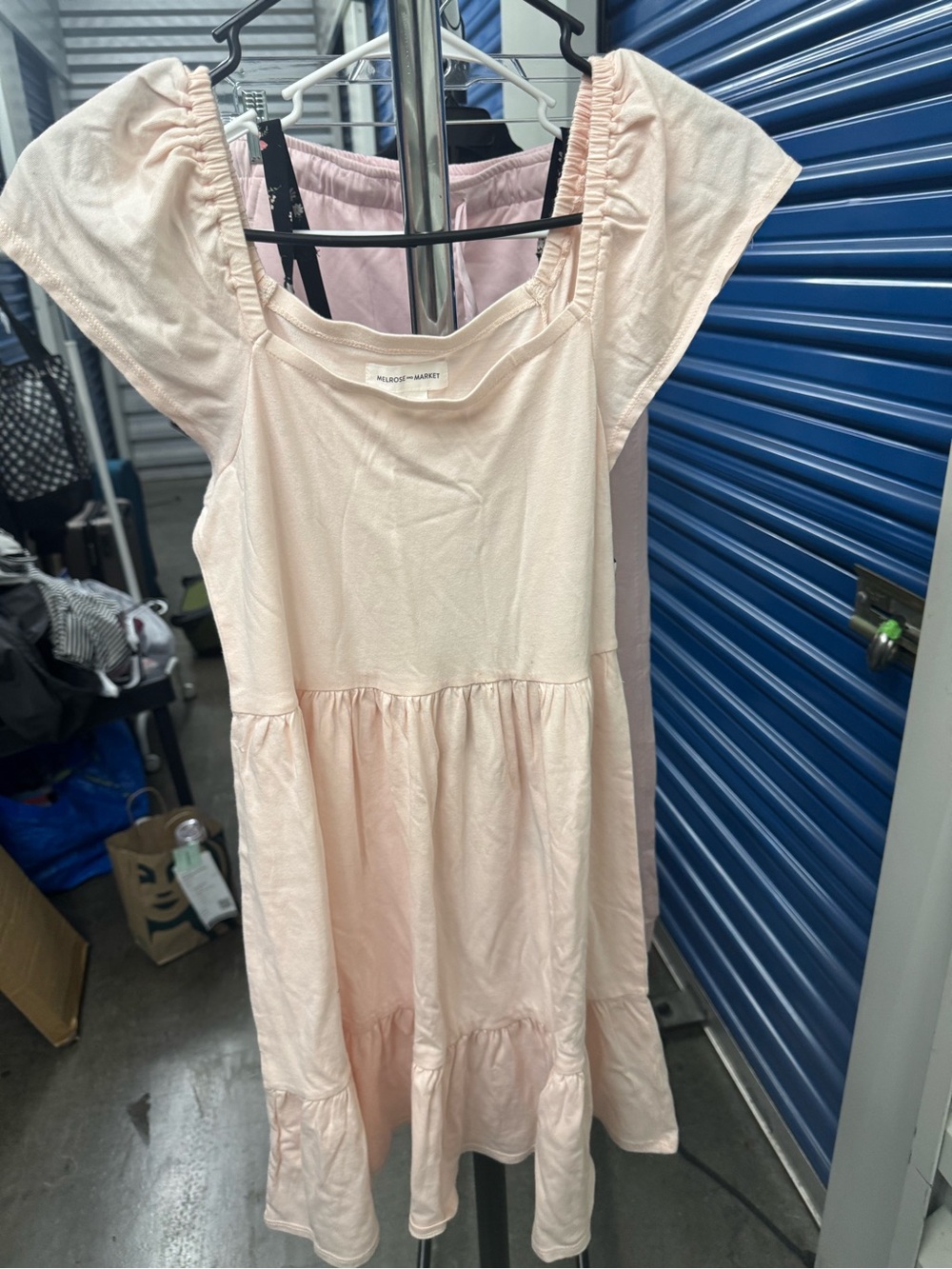 NWT Girls pink tiered dress size 10/12 Large